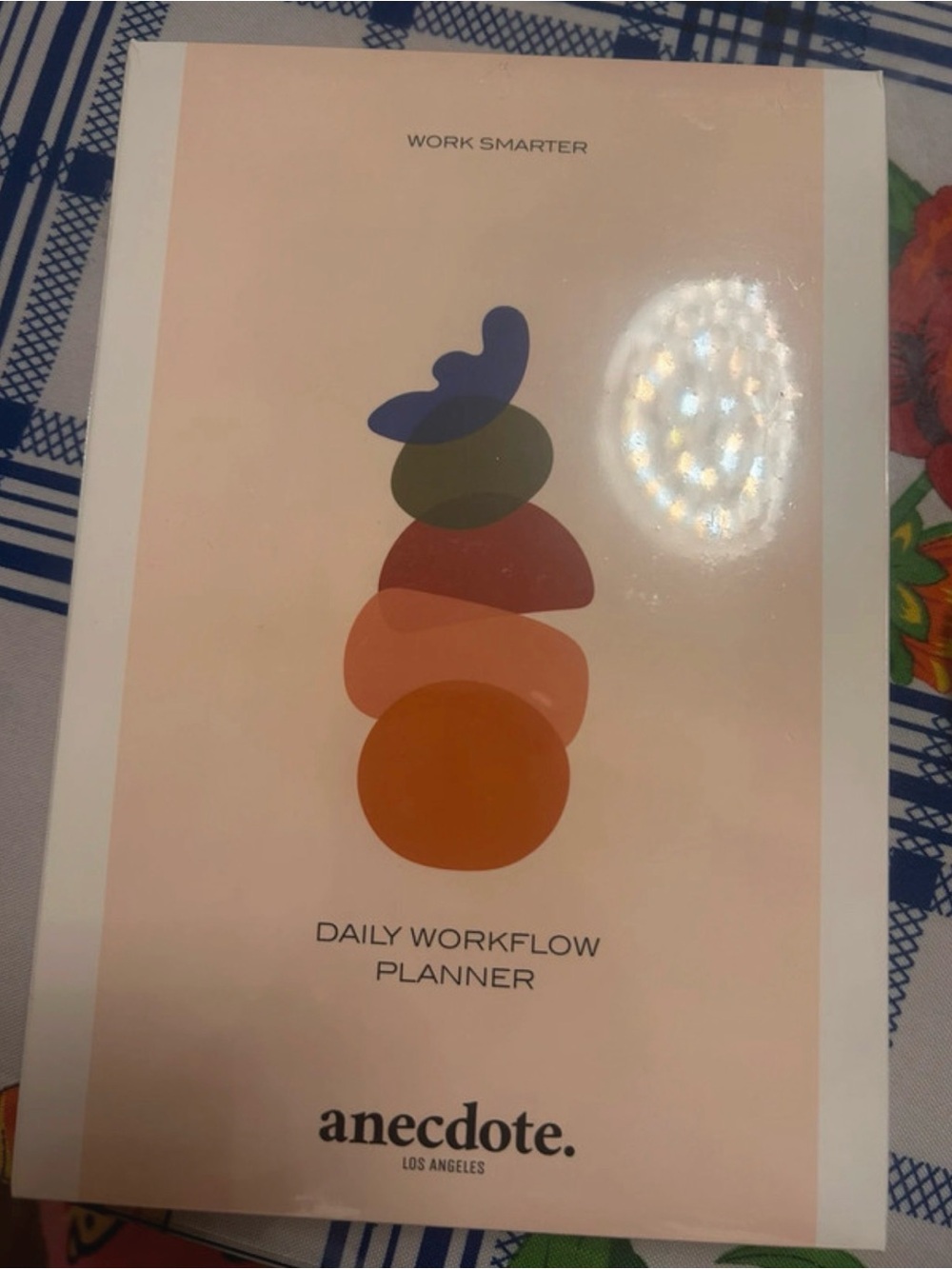 Anecdote Daily Workflow Planner - Peach & Multicolor Cover
